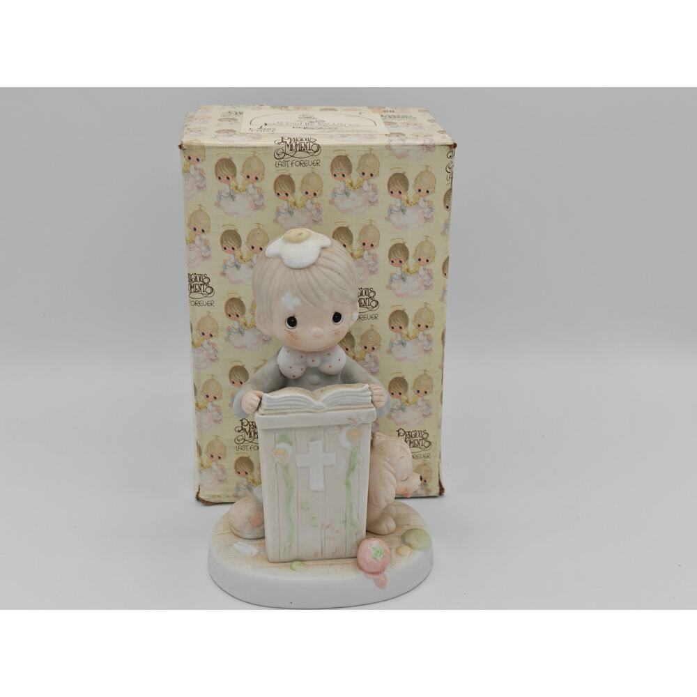 Precious Moments E9285 If God Be For Us Who Can Be Against Us Enesco 1982